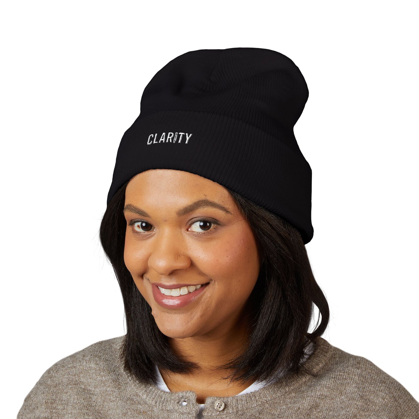 Embroidered Clarity Classic Cuffed Beanie