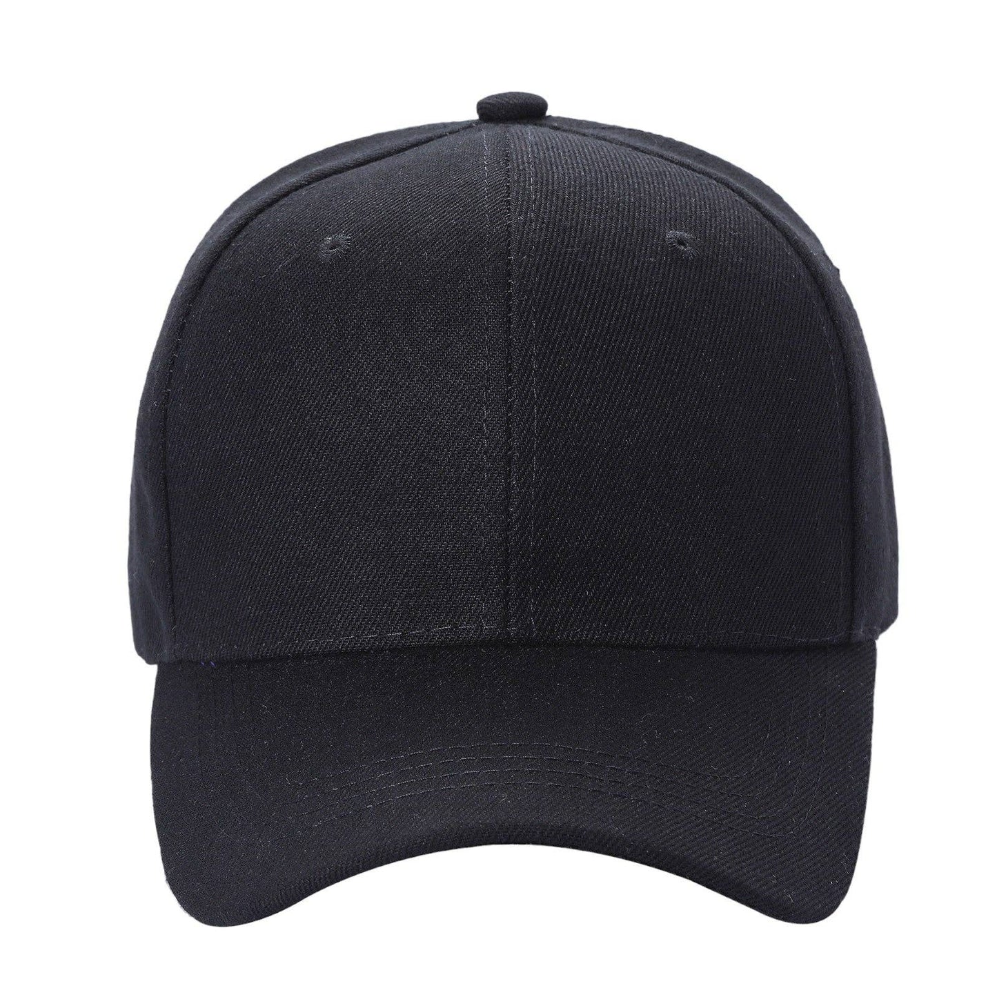 Unbranded Structured Baseball Cap, Blank 6 Panel Hat