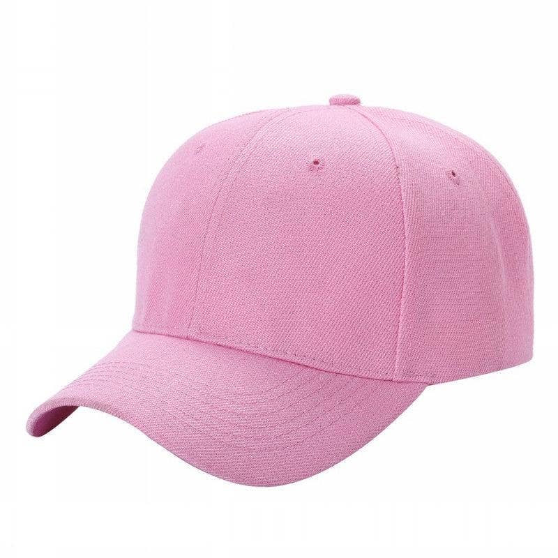 Unbranded Structured Baseball Cap, Blank 6 Panel Hat
