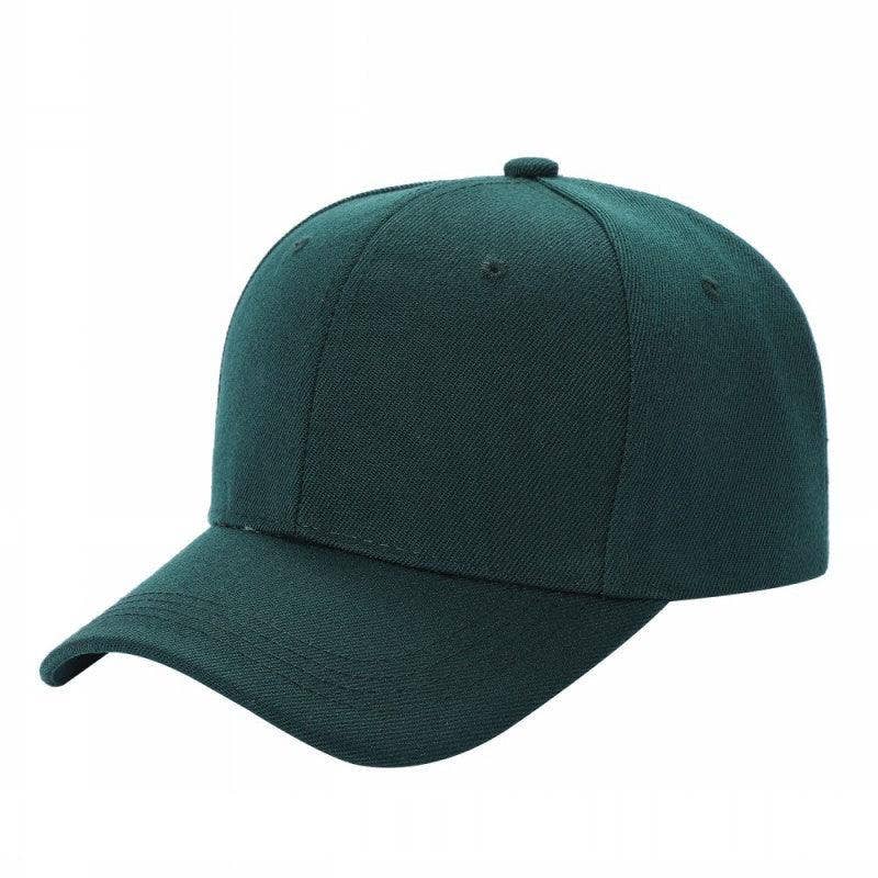 Unbranded Structured Baseball Cap, Blank 6 Panel Hat