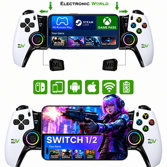 Wireless Mobile Gaming Controller for Android, iPhone,Tablet