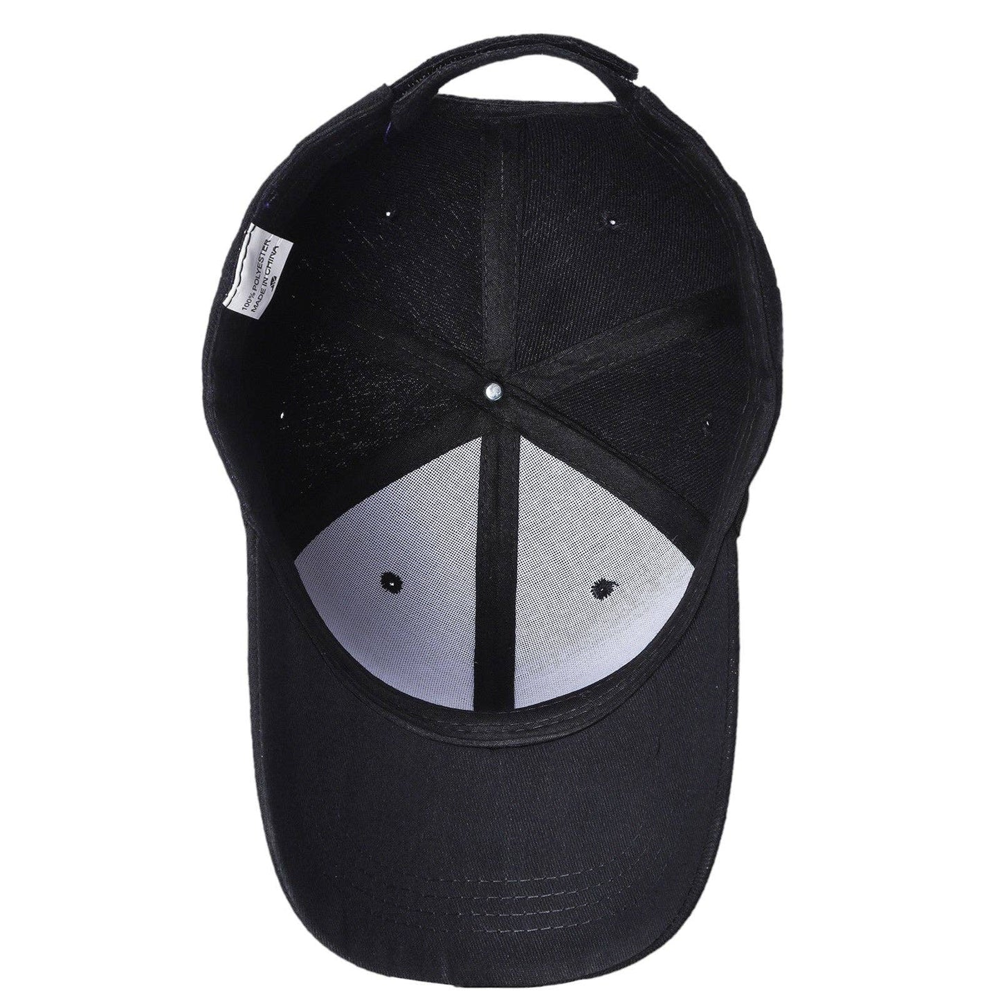 Unbranded Structured Baseball Cap, Blank 6 Panel Hat