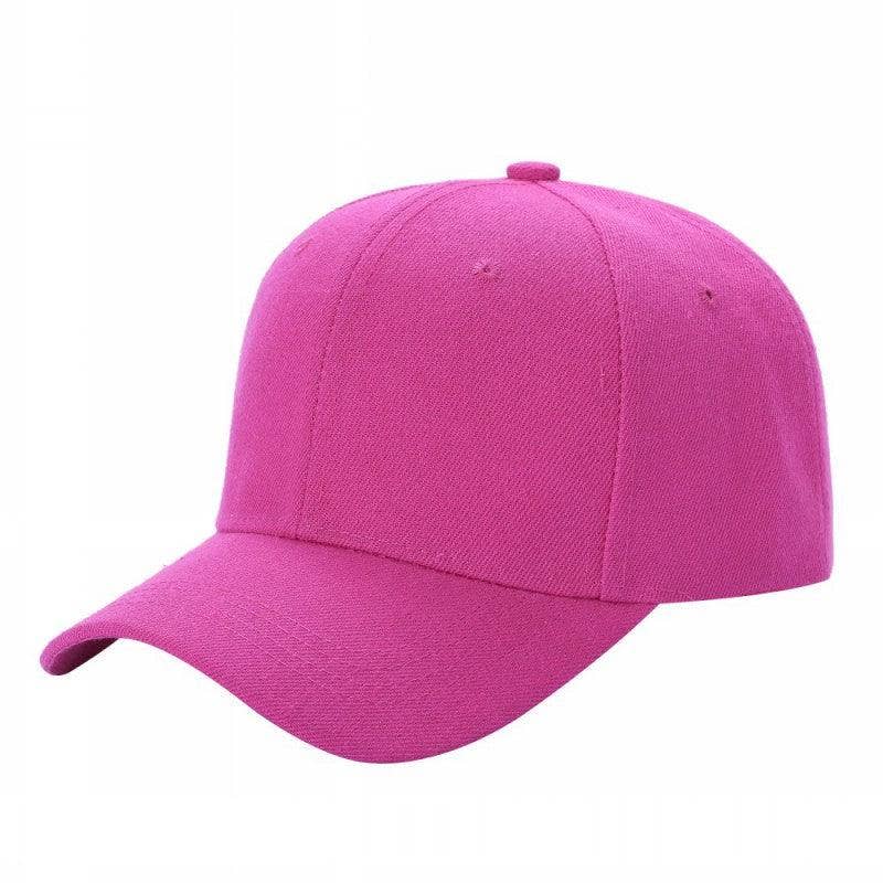 Unbranded Structured Baseball Cap, Blank 6 Panel Hat