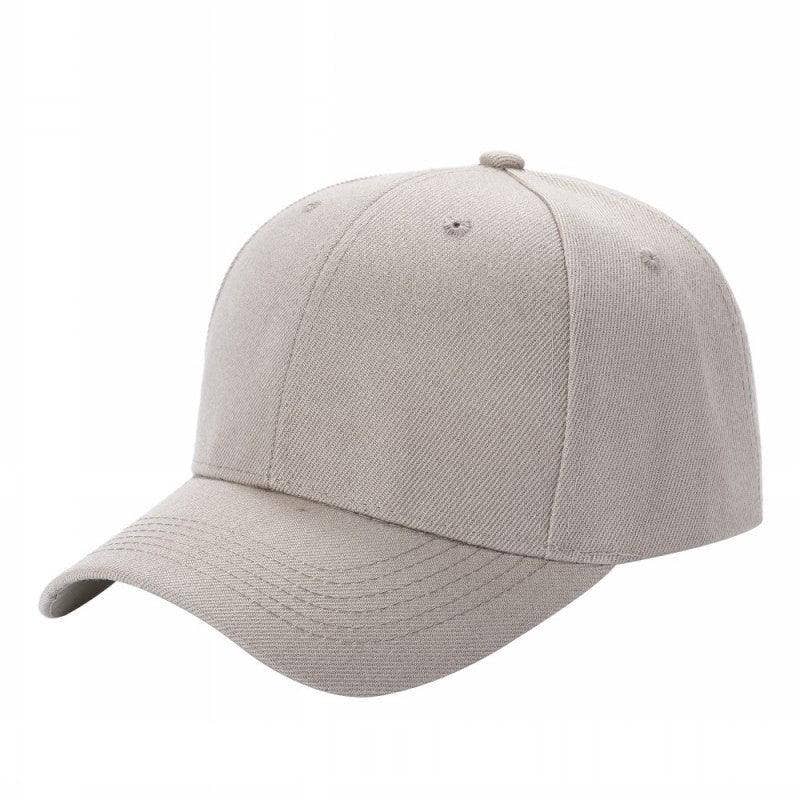 Unbranded Structured Baseball Cap, Blank 6 Panel Hat