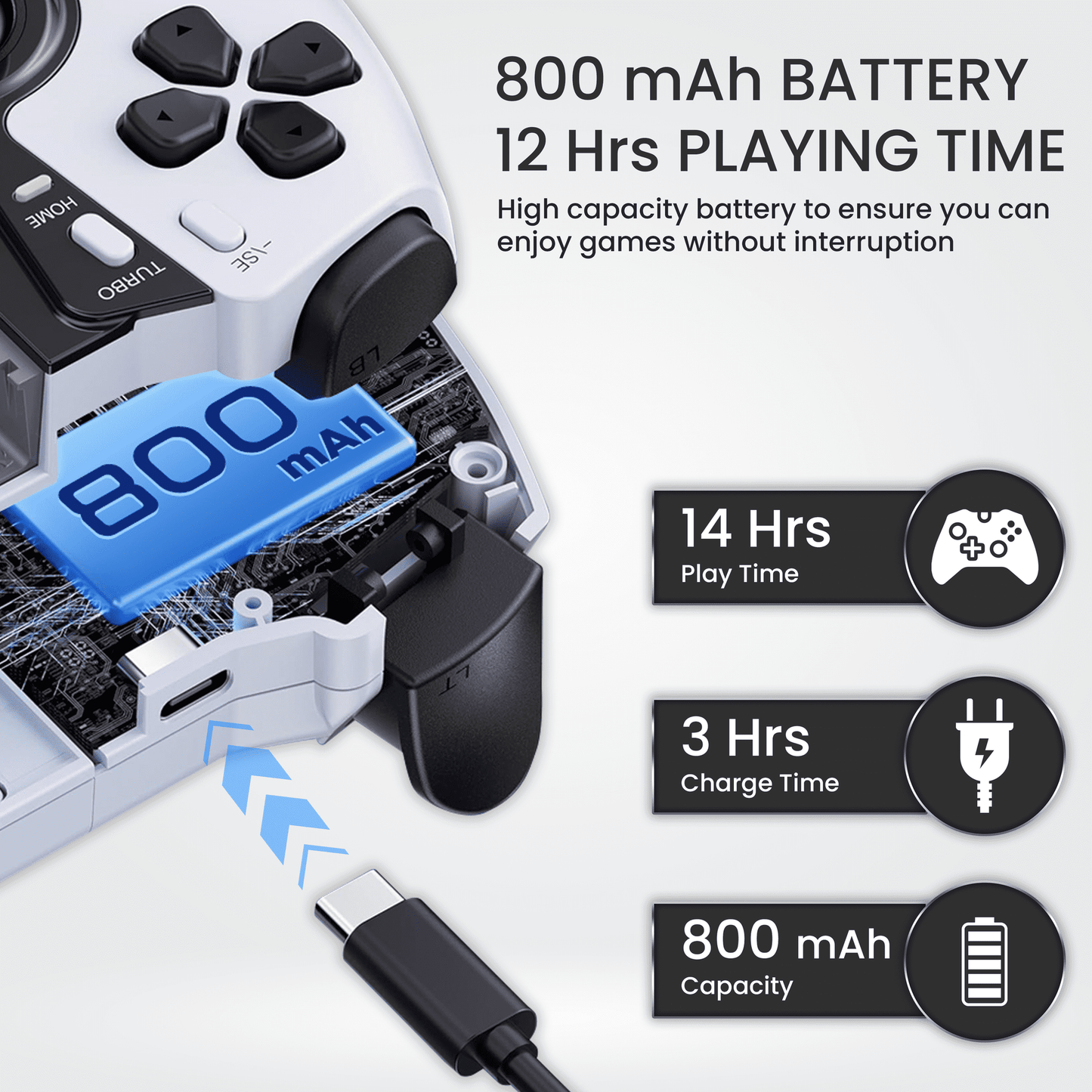 Wireless Mobile Gaming Controller for Android, iPhone,Tablet